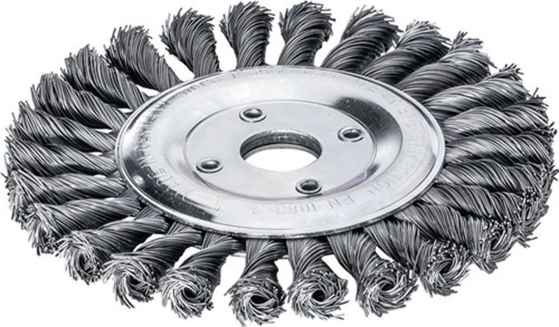 LESSMANN Rundbürste (Ø 115 mm Bohrung Drahtstärke 0,5 mm / Stahl 14 mm) - 472211