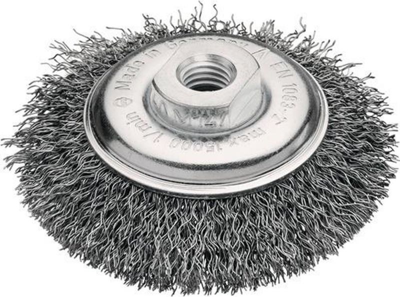 LESSMANN Rundbürste (Ø 100 mm Drahtstärke 0,35 mm / Stahl gewellt 10 mm) - 422177