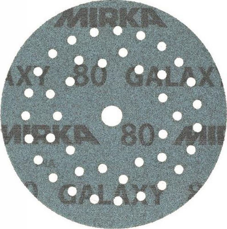 ALFRA Haftschleifscheibe (125 mm Körnung 80 / für Holz / Metall / Lack / Kunststoff / Inhalt: 50 Stück) - FY6M205080