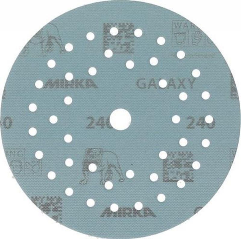 ALFRA Haftschleifscheibe (125 mm Körnung 240 / für Holz / Metall / Lack / Kunststoff / Inhalt: 50 Stück) - FY6M205025