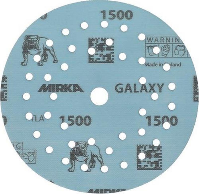 ALFRA Haftschleifscheibe (125 mm Körnung 1500 / für Holz / Metall / Lack / Kunststoff / Inhalt: 50 Stück) - FY6M205094