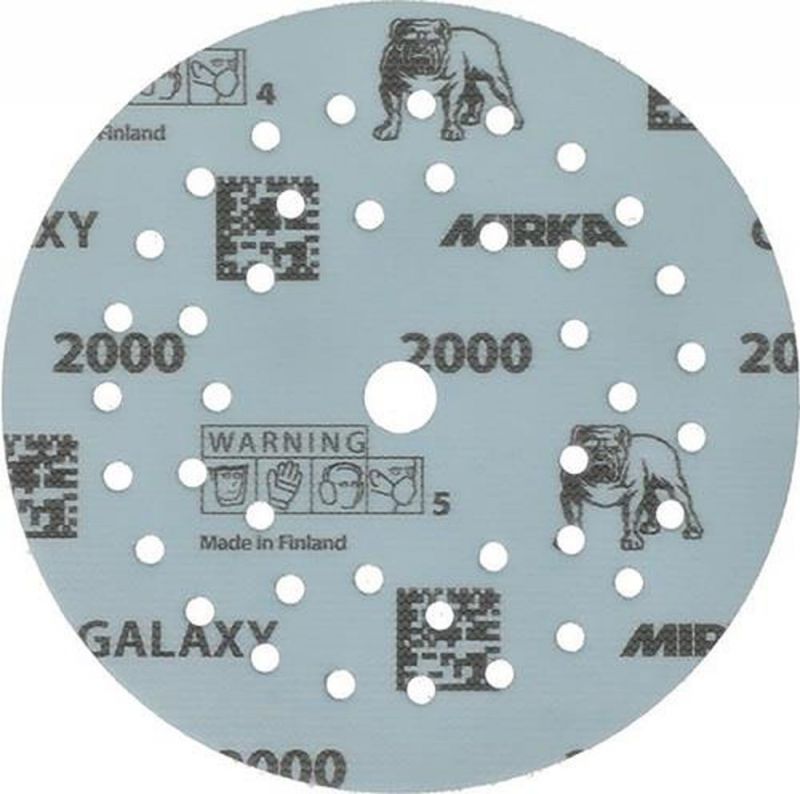 ALFRA Haftschleifscheibe (125 mm Körnung 2000 / für Holz / Metall / Lack / Kunststoff / Inhalt: 50 Stück) - FY6M205095