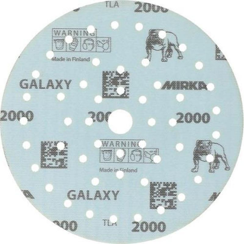 ALFRA Haftschleifscheibe (150 mm Körnung 2000 / für Holz / Metall / Lack / Kunststoff / Inhalt: 50 Stück) - FY6M105095