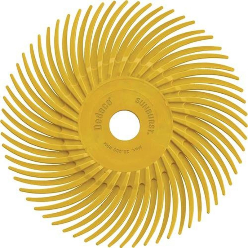 Tyrolit Radialbürstenscheibe (Ø 76 mm Körnung 80 / gelb / Inhalt: 12 Stück) - 34570114