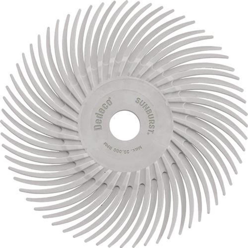 Tyrolit Radialbürstenscheibe (Ø 76 mm Körnung 120 / weiß / Inhalt: 12 Stück) - 34570115