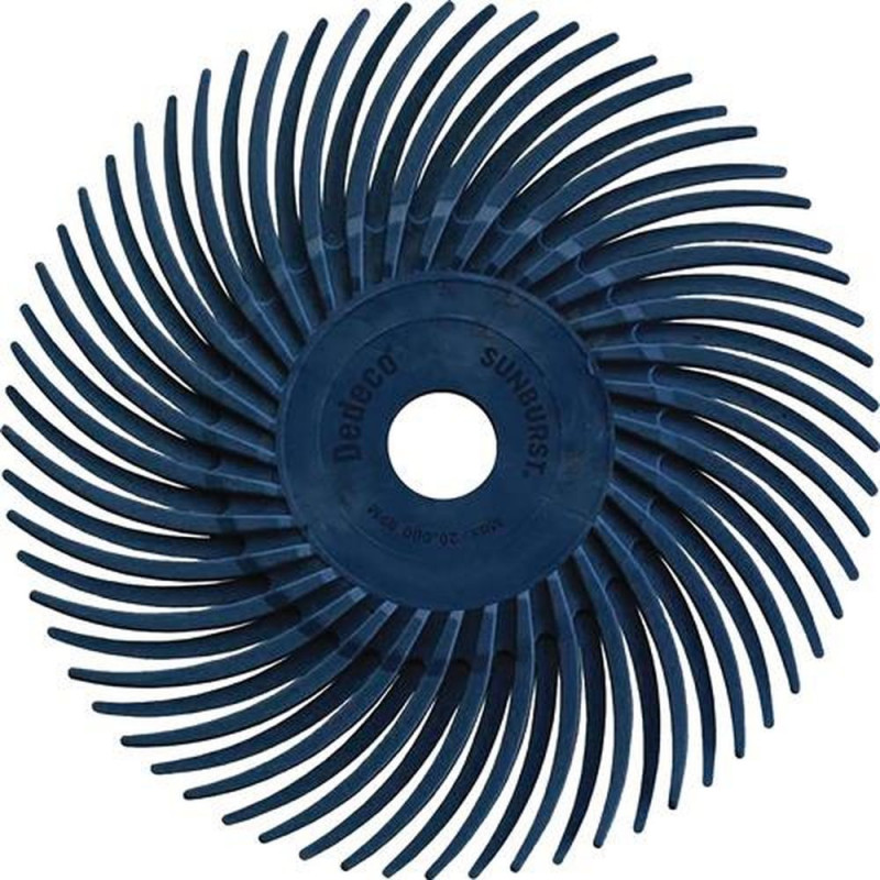 Tyrolit Radialbürstenscheibe (Ø 76 mm Körnung 400 / blau / Inhalt: 12 Stück) - 34570117
