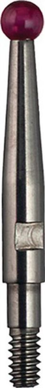 Käfer Messeinsatz (Ø 2 mm Länge 12,8 mm Kugel / M1,6 Rubin) - 52296