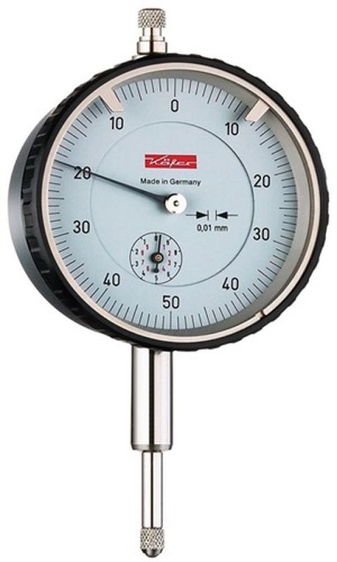 Käfer Messuhr (10 mm Ablesung 0,01 mm / Ziffernblattbezifferung beids. 0-50-0) - 10258