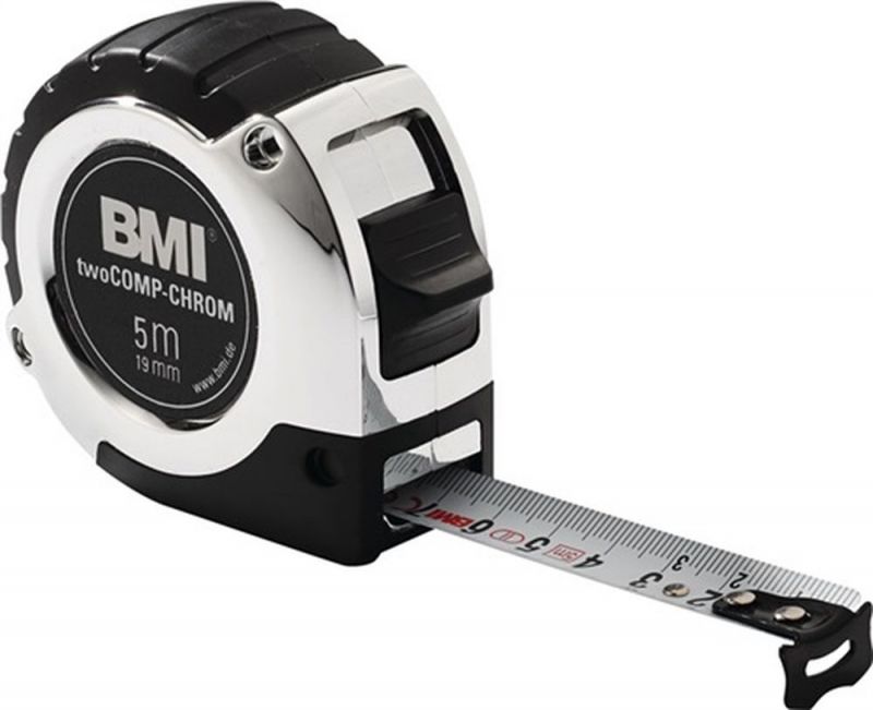 BMI Taschenrollbandmaß (Länge 2 m Breite 16 mm mm/mm / EG II Kunststoff Automatic) - 475241221