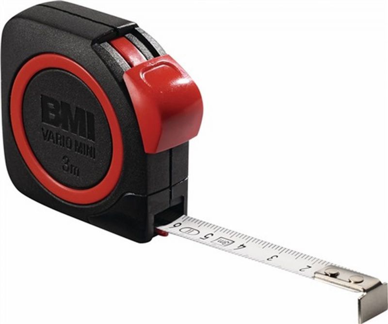 BMI Taschenrollbandmaß (Länge 3 m Breite 10 mm mm/cm / EG II ABS Automatic) - 411341120/10