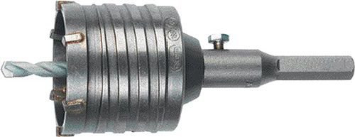 Heller Schlagbohrkrone (Nenn-Ø 68 mm Gesamtlänge 120 mm / für Steckdosen) - 23341