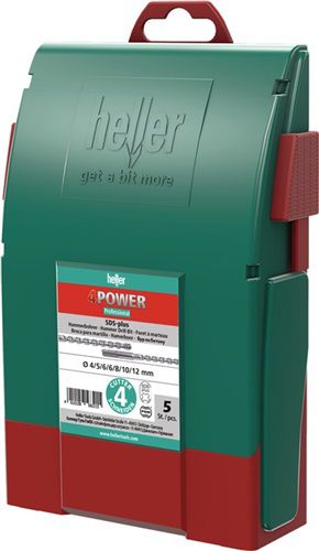 Heller Hammerbohrersatz (7-teilig SDS-plus / Kunststoffbox) - 29199