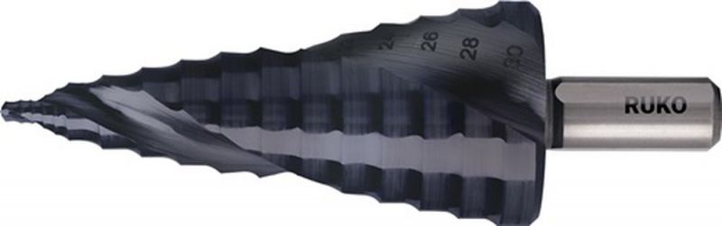 Ruko Stufenbohrer (Bohrbereich 8-30 mm / HSS RUnaTEC spiralgenutet) - 101652P