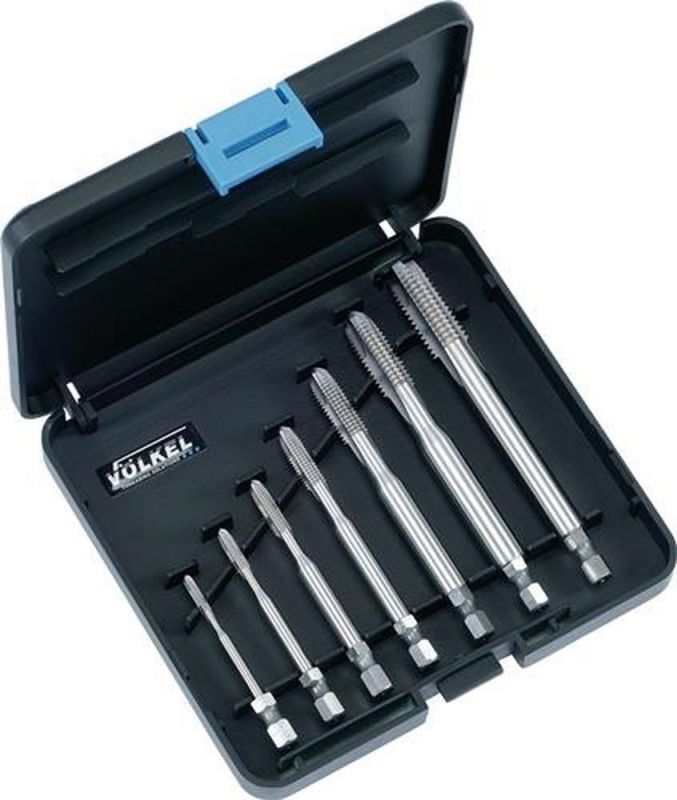 Völkel Maschinengewindebohrer-Bit-Satz (Metrisch / HSS-Co) - 47975