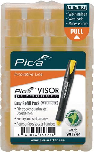 Pica Minen-Set (4x gelb / wasserfest) - 991/44
