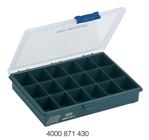 raaco Sortimentskasten (B240xT195xH43mm / 18 Fächer) - 136167