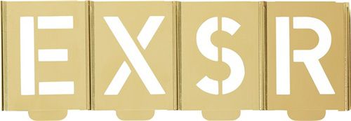 KUKKO Signierschablonensatz (Buchstaben A - Z / Schrifthöhe 200 mm) - 327-200-B