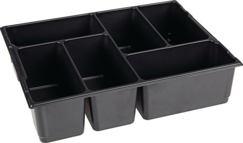 BS SYSTEMS Kleinteileeinsatz (B404xT317xH97mm Polystyrol / mit 6 Mulden) - 1000010128