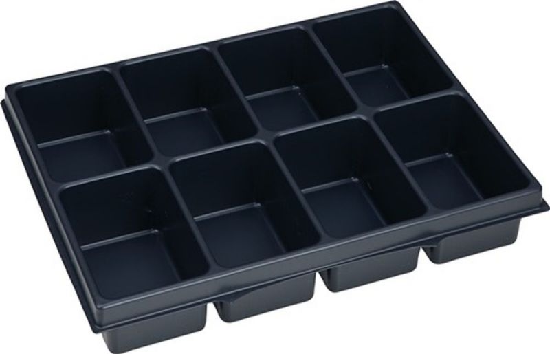 BS SYSTEMS Kleinteileeinsatz (B349xT265xH63mm Polystyrol / mit 8 Mulden) - 1000010132