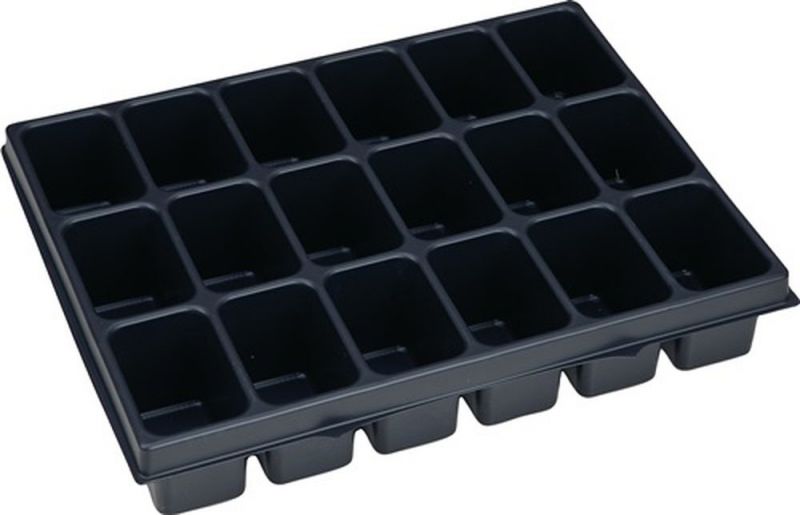 BS SYSTEMS Kleinteileeinsatz (B349xT265xH63mm Polystyrol / mit 18 Mulden) - 1000010137