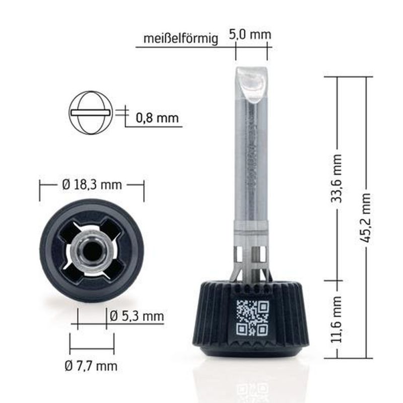 Ersa Lötspitze (meißelförmig / Breite 5,0 mm) - 0142CDLF50/SB
