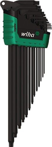 Wiha Winkelschraubendrehersatz (13-teilig T5 - T45 / mit Haltefunktion) - 36503