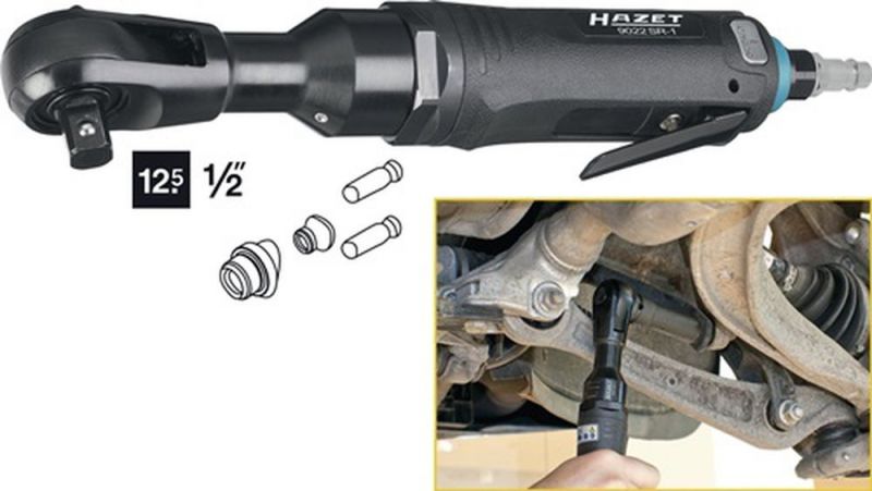 NW-HAZET Druckluftratschenschrauber (12,5 mm (1/2“) 4-kt. / 102 Nm) - 9022SR-1