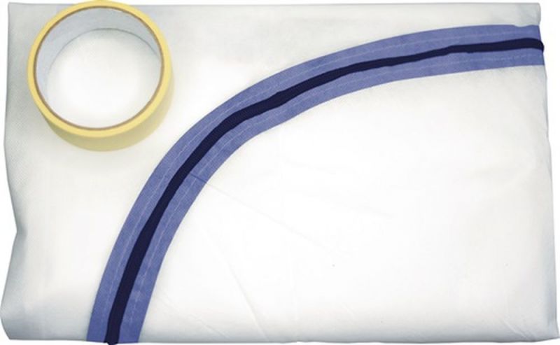 FRIESS Staubschutztür (1 Tuch / 1 Rolle Klebeband / Tuch 2,2 x 1,1 m/Band 7 m x 25 mm) - 383850000