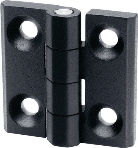 GANTER Scharnier (Höhe 40 mm Breite 40 mm / Stärke 5 mm Zink-Druckguss / Inhalt: 10 Stück) - 237-ZD-40-40-A-SW