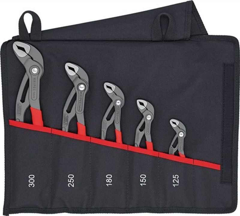 NW-KNIPEX Zangen-Satz (Inhalt 5-teilig / grau atramentiert) - 00 19 55 S5