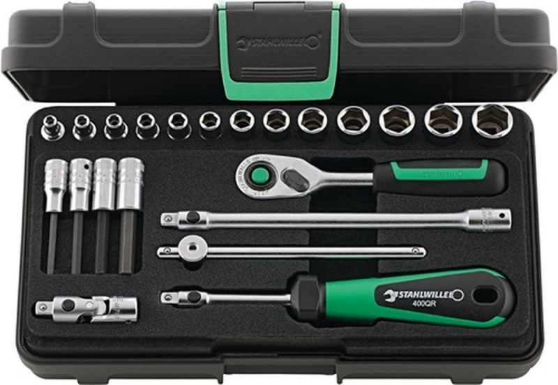 Stahlwille Steckschlüsselsatz (22-teilig 1/4 “ / Schlüsselweiten 3,5-13 mm) - 96011181