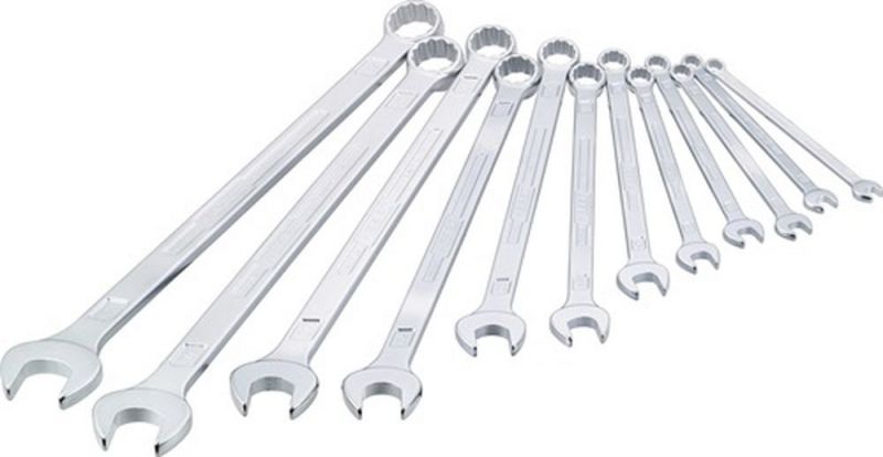 NW-HAZET Ringmaulschlüsselsatz (12-teilig Schlüsselweite 10-32 mm / Form A Spezialstahl) - 600LG/12