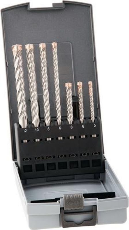 ALPEN Hammerbohrersatz (7-teilig X SDS-plus / Kunststoffbox) - 0080501007100