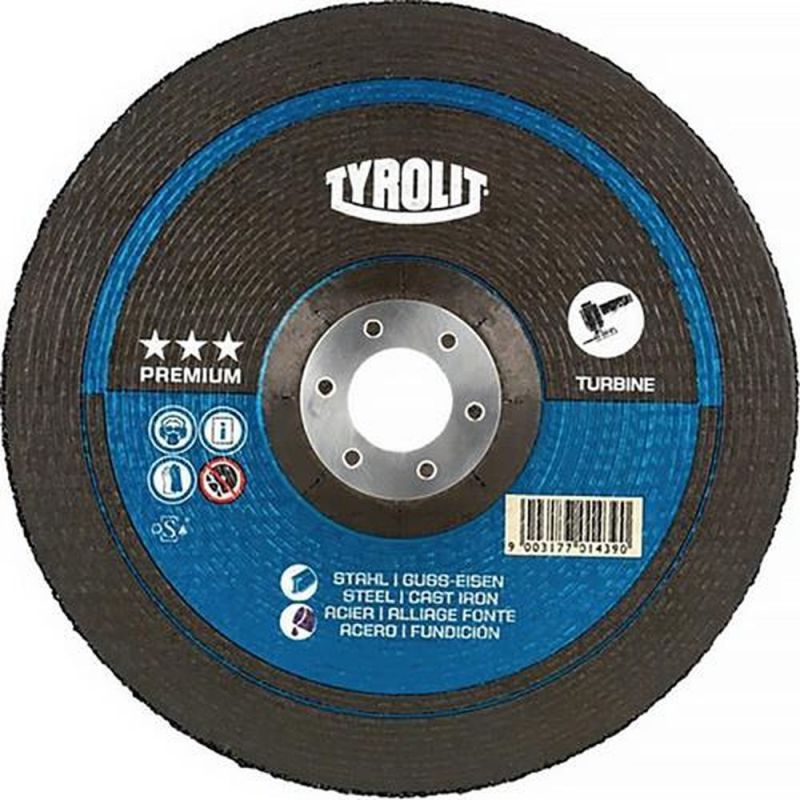 Tyrolit Schruppscheibe (D125xS7mm Körnung 24 / gekröpft / Inhalt: 10 Stück) - 701518