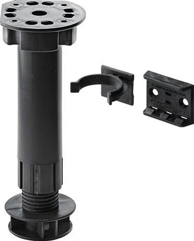 Hettich Sockelverstellfuß Kunststoff schwarz - 9149108