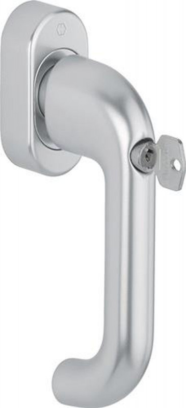 NW-HOPPE Fenstergriff (Aluminium 20-30 mm / F1-2-S/silberfarben matt SecuSan®) - 12025203
