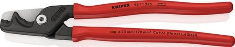 NW-KNIPEX Kabelschere (Länge 225 mm / Kopf brüniert) - 95 11 225