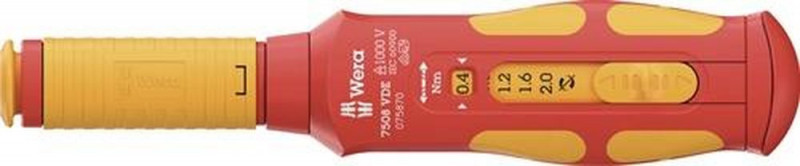 NW-Wera Drehmomentschraubendreher 9 mm 0,4 - 2 Nm - 05075870001
