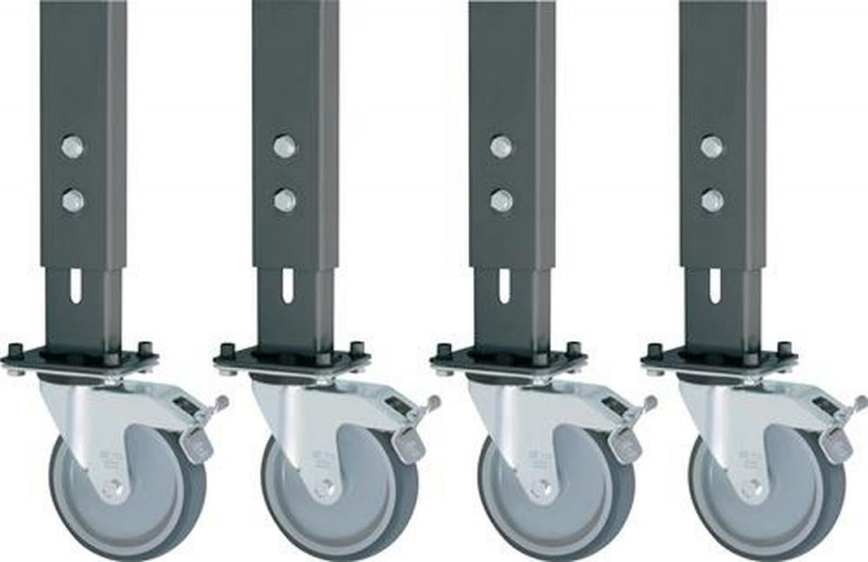 Rau Rollen-Satz (4 Lenkrollen mit Feststeller / Rollen-Ø 125 mm) - 09-RS125MPHV-4LF-51356