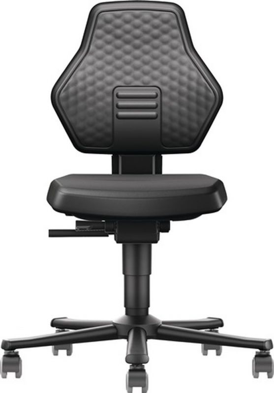 Bimos Arbeitsdrehstuhl (Rollen / Kunstlederpolster schwarz) - 9073-0551