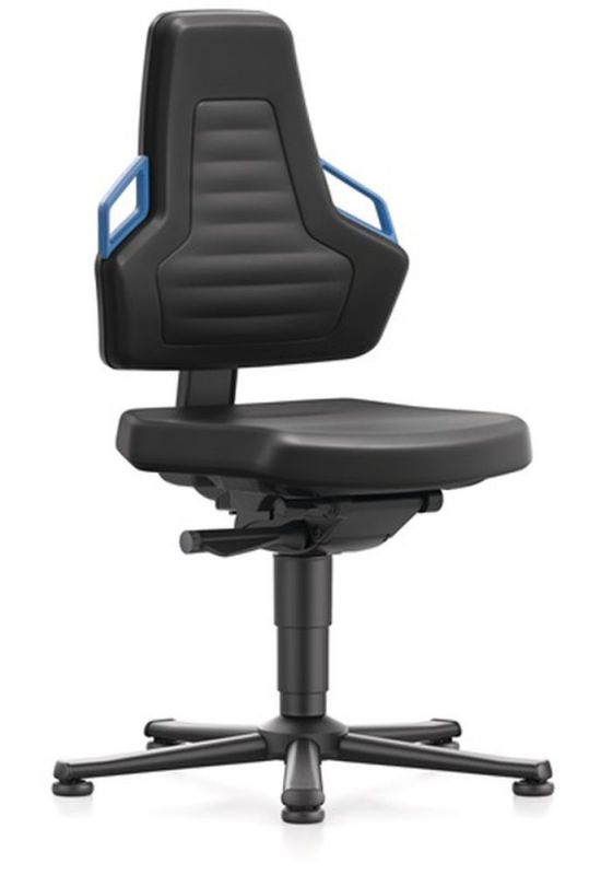 Bimos Arbeitsdrehstuhl (Bodengleiter / Integralschaum schwarz) - 9030-2000-3277