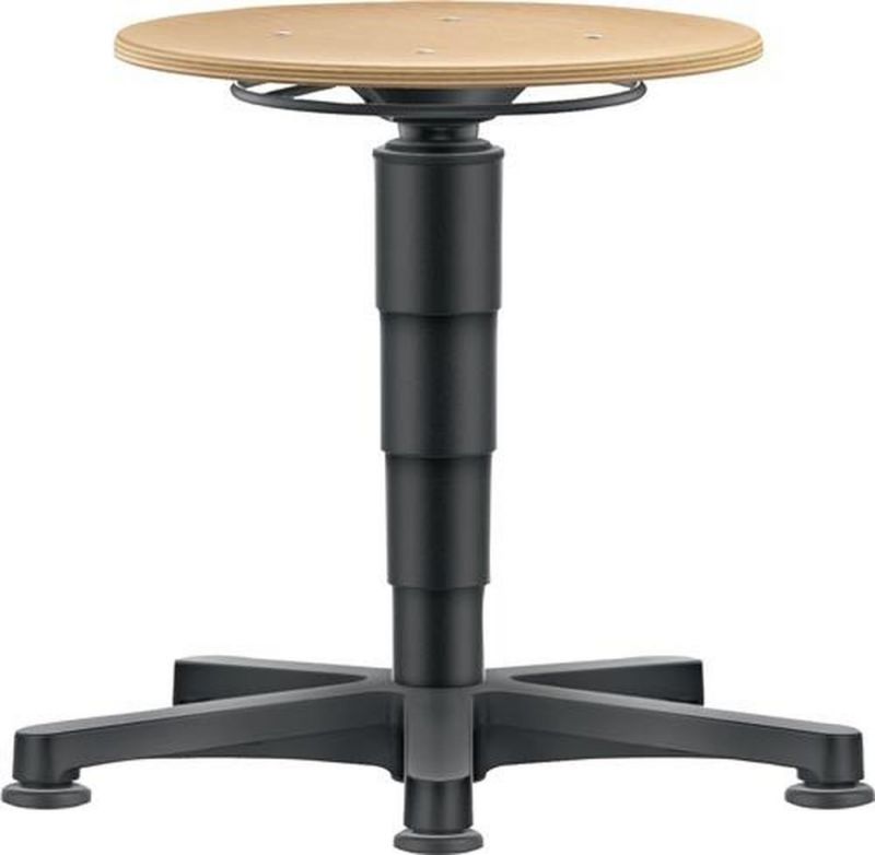Bimos Drehhocker (Bodengleiter / Buche natur) - 9460-3000-532