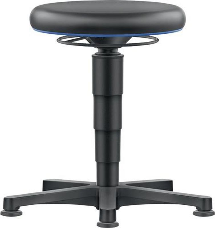 Bimos Drehhocker (Bodengleiter Kunstleder / Kunstleder schwarz) - 9460-MG01-3277-532