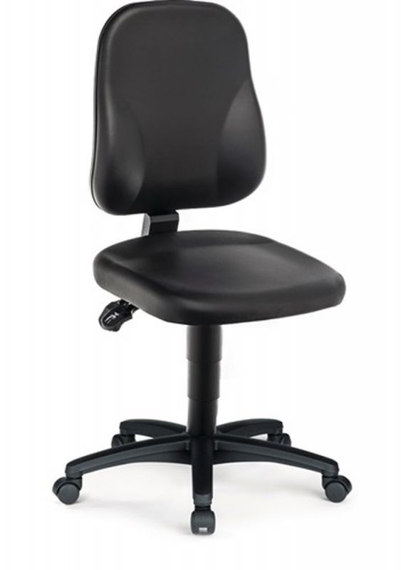 Bimos Arbeitsdrehstuhl (Rollen / Kunstlederpolster schwarz) - 9653Y-0551-602