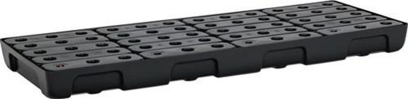 CEMO Regalwanne (36 l L1295xB495xH95mm / Polyethylen mit PE-Rost und Leckanzeiger) - 11738