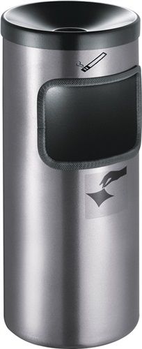 TKG Sicherheitswandascher (Ø180xH410mm / neusilber) - 360044