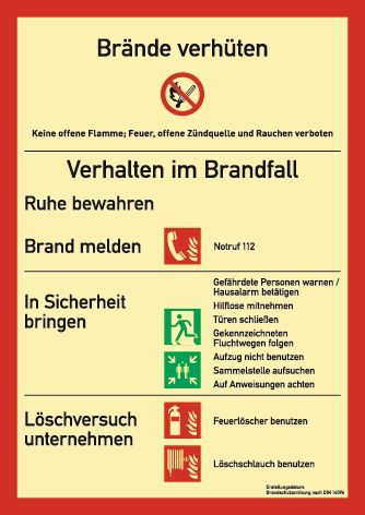 ALFRA Brandschutzzeichen (L210xB297 mm / Brandschutzordnung) - 57523
