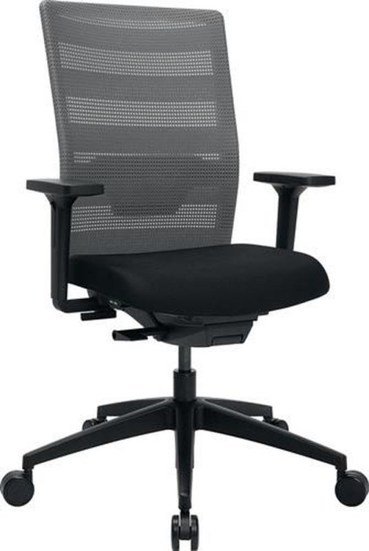 Topstar Bürodrehstuhl (mit Synchrontechnik / schwarz/grau 420-540 mm) - PA20OMP0CX3