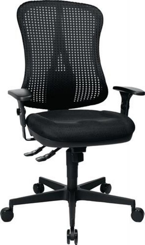 Topstar Bürodrehstuhl (mit Synchronmechanik / schwarz / schwarz 390-510 mm) - HE20PBC00
