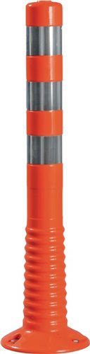 ALFRA Sperrpfosten (Kunststoff orange/weiß Ø 80 mm / zum Aufschrauben) - 12212 FP
